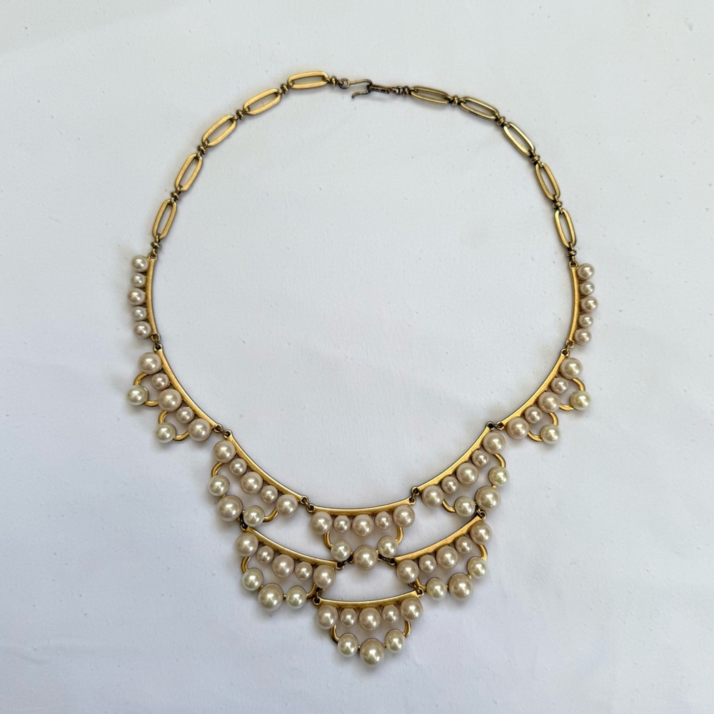 Vintage Stella & Dot Frances Pearl Necklace - Picture 10 of 10